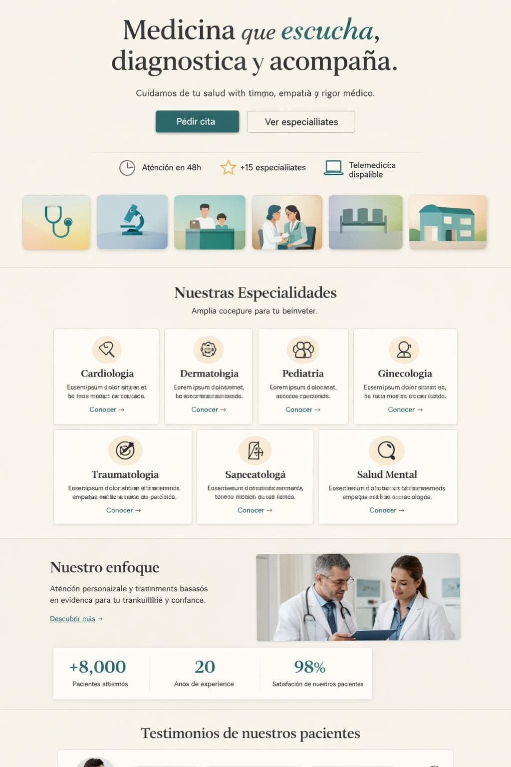 Cl&iacute;nicaVerta &mdash; vista previa del theme
