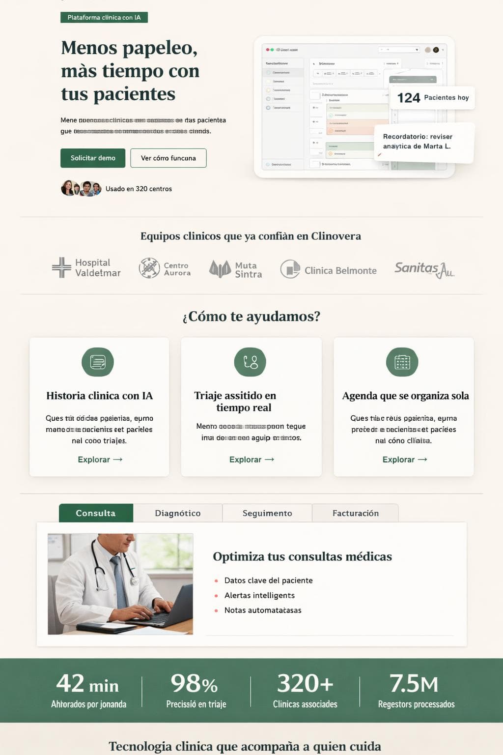 Clinovera Health &mdash; vista previa del theme