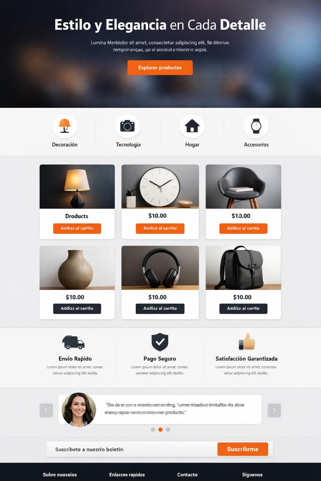 Compras Coral — vista previa del theme