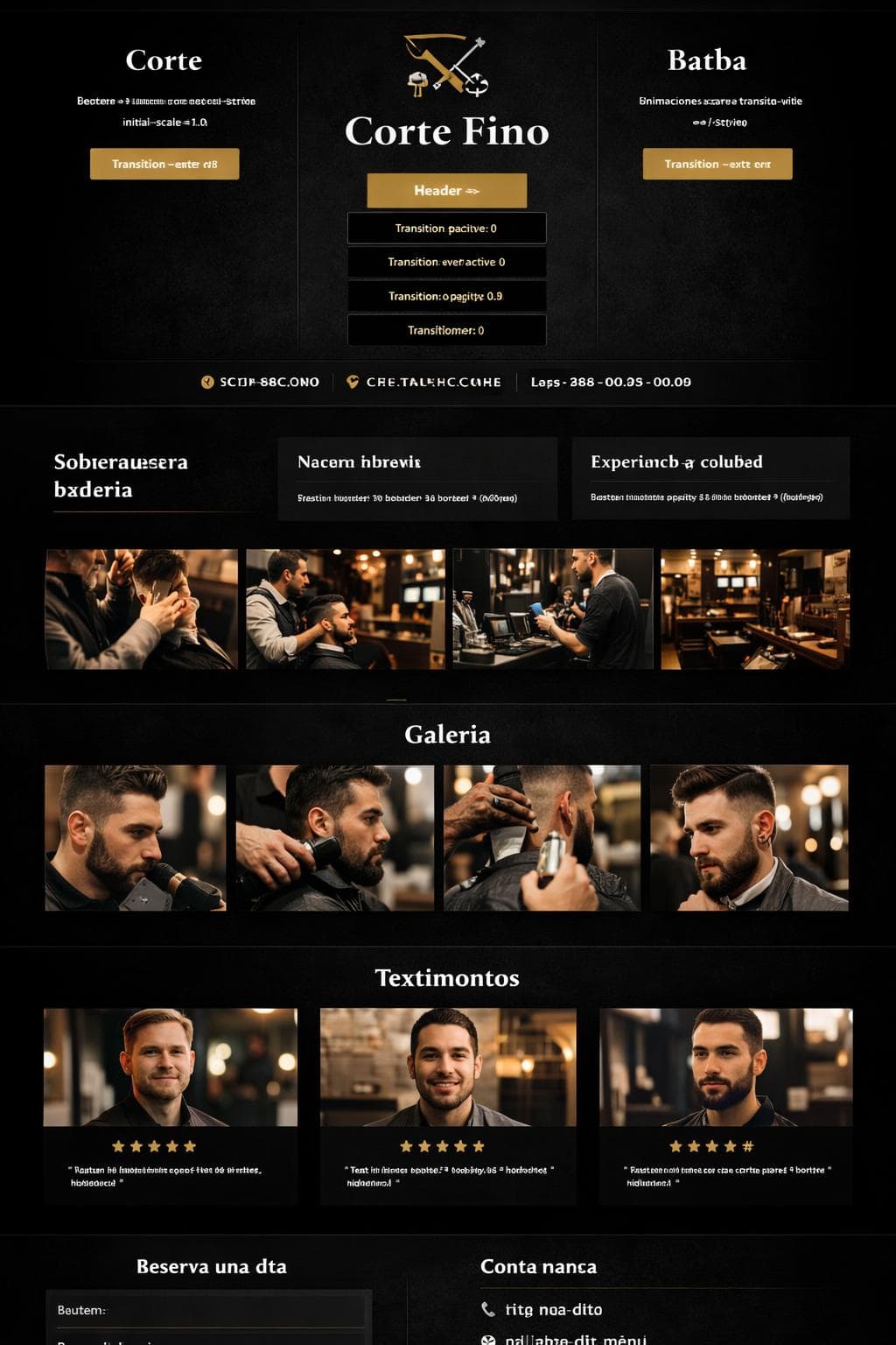 Corte Fino — vista previa del theme