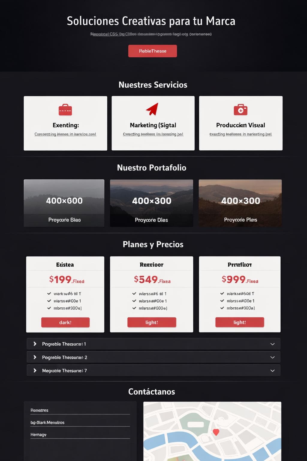 Creador Andina — vista previa del theme