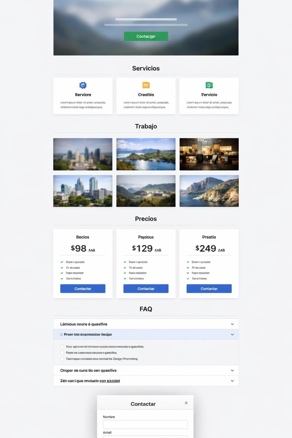 Creador Zenit — vista previa del theme