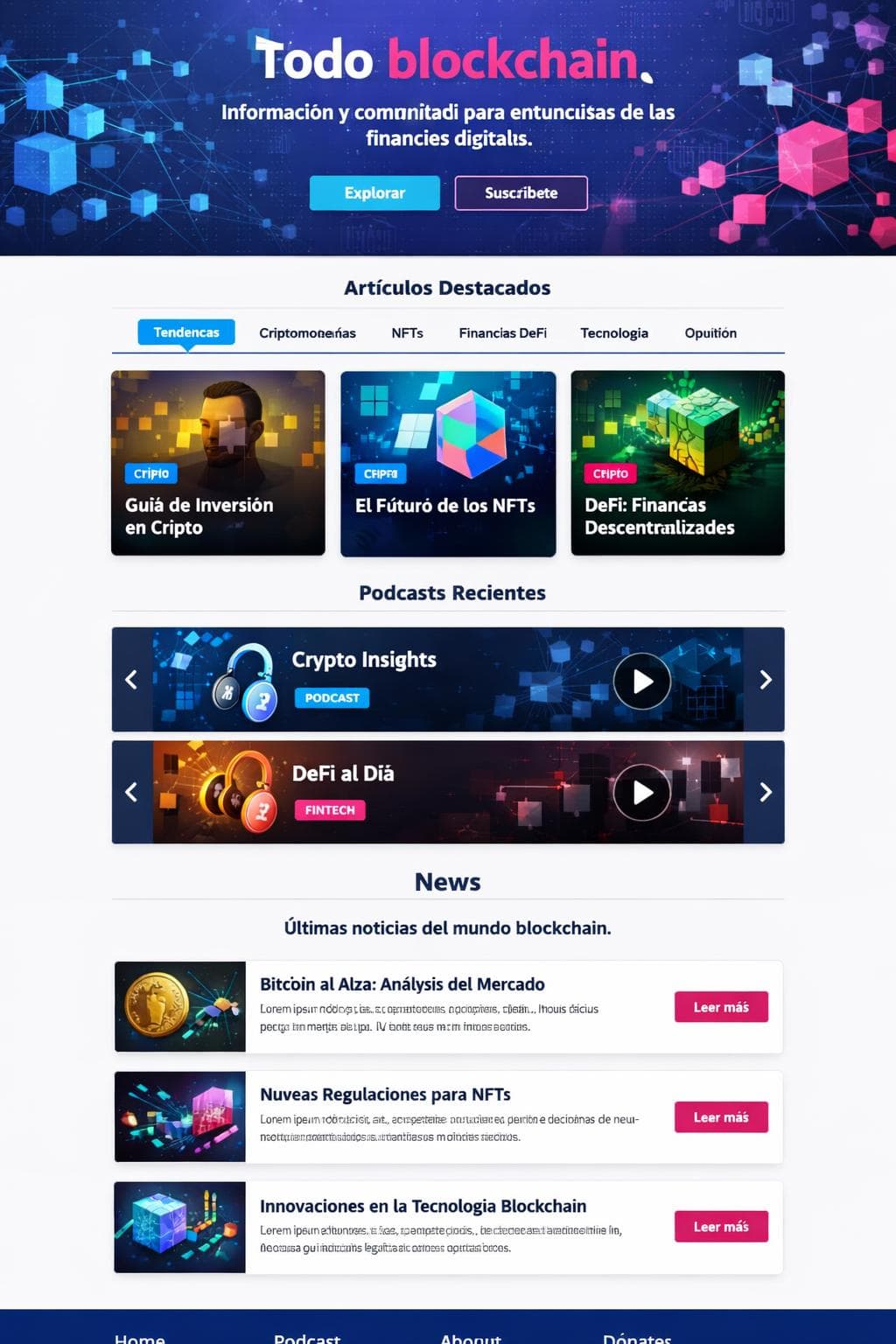 CriptoMosaico — vista previa del theme