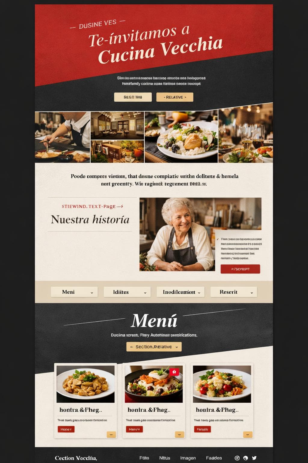 Cucina Vecchia — vista previa del theme