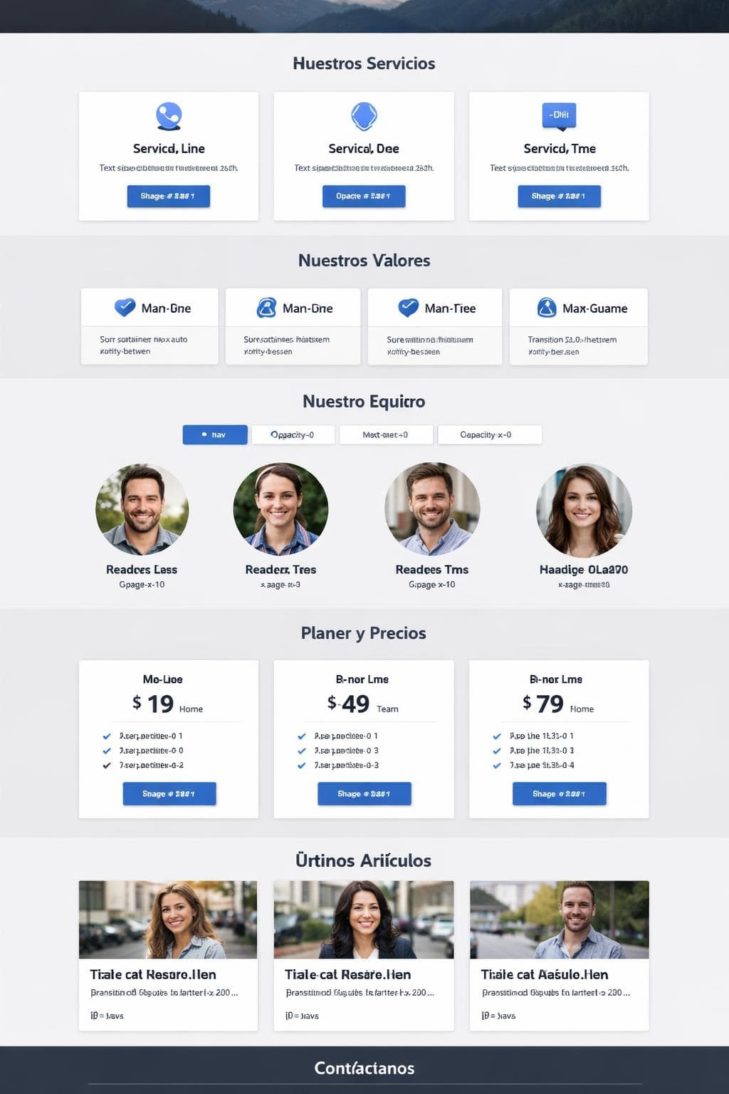 Cuidara Vida — vista previa del theme