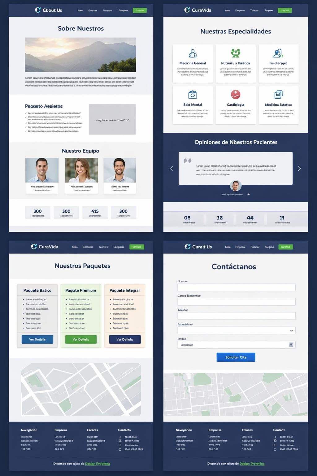 CuraVida — vista previa del theme