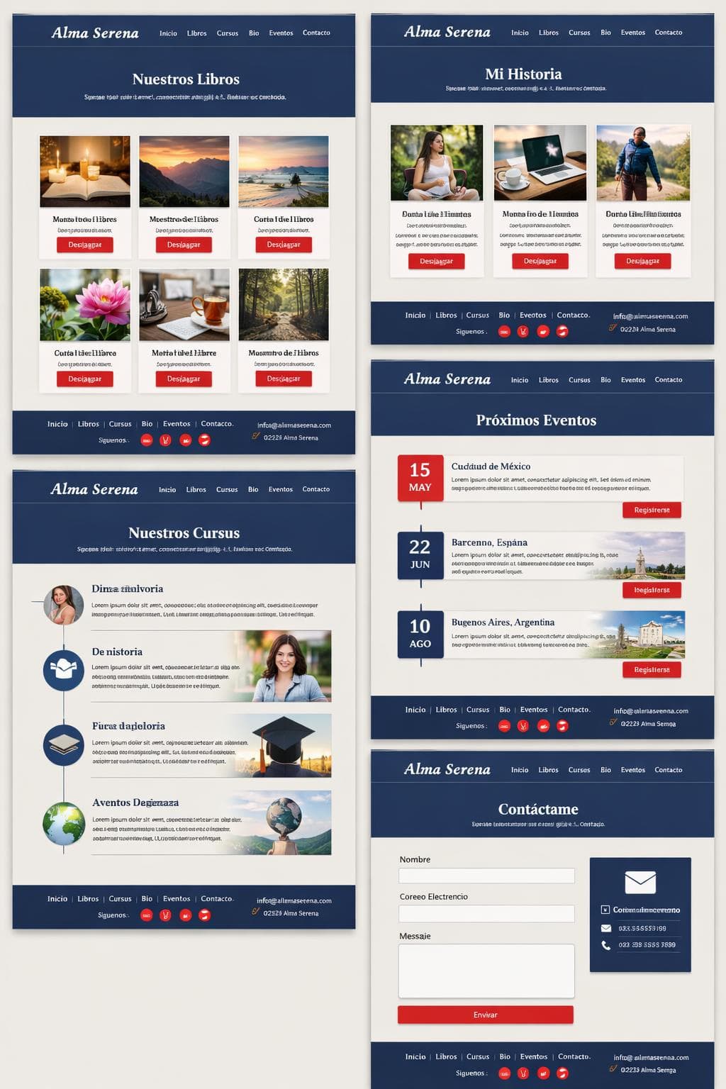 Cursos Aurora — vista previa del theme