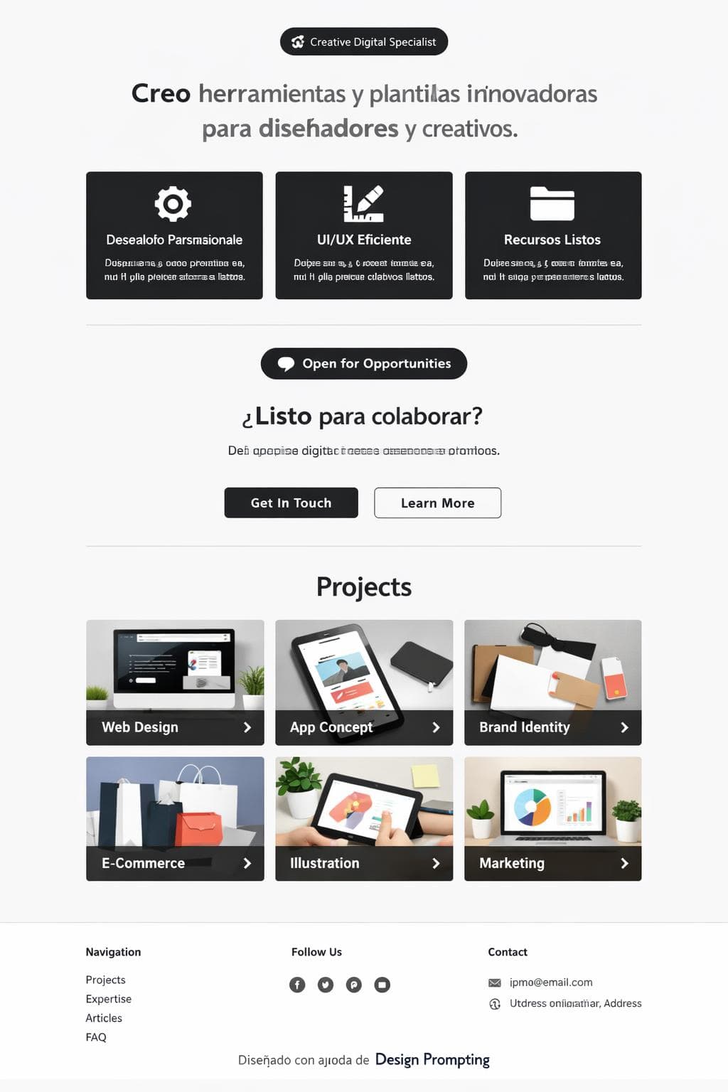 Diseño Parva — vista previa del theme