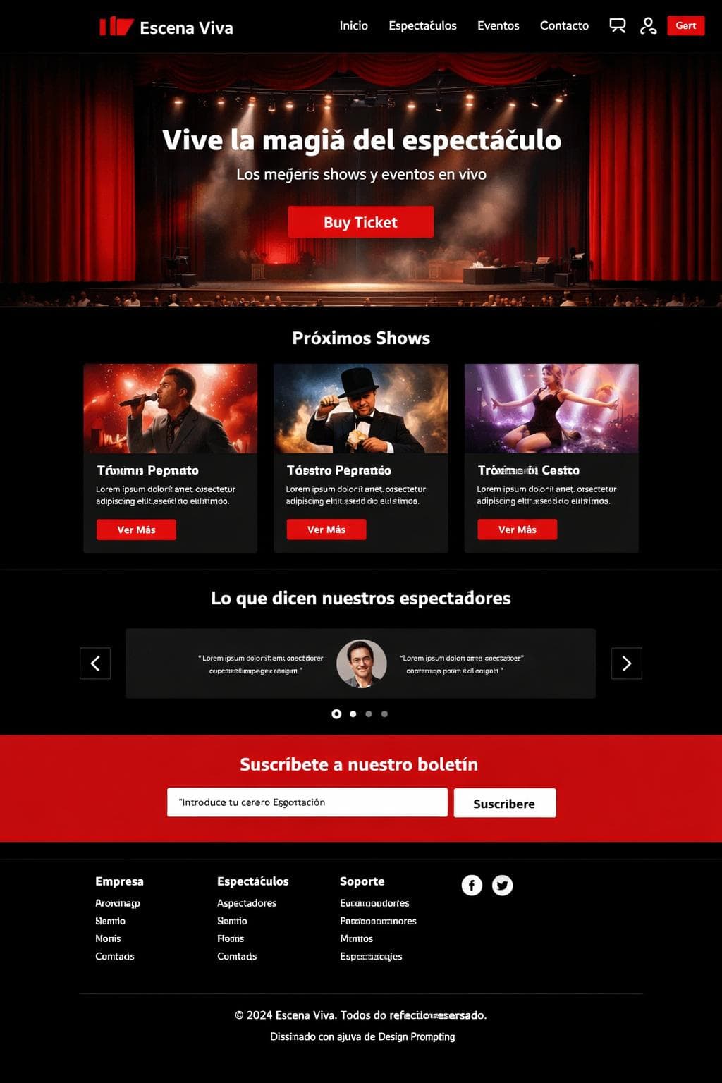 Escena Viva — vista previa del theme