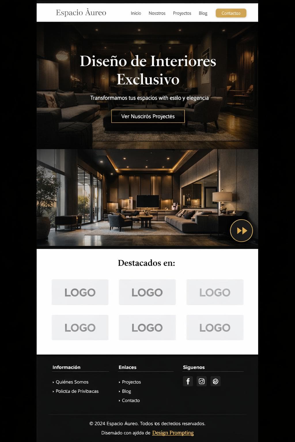 Espacio &Aacute;ureo &mdash; vista previa del theme