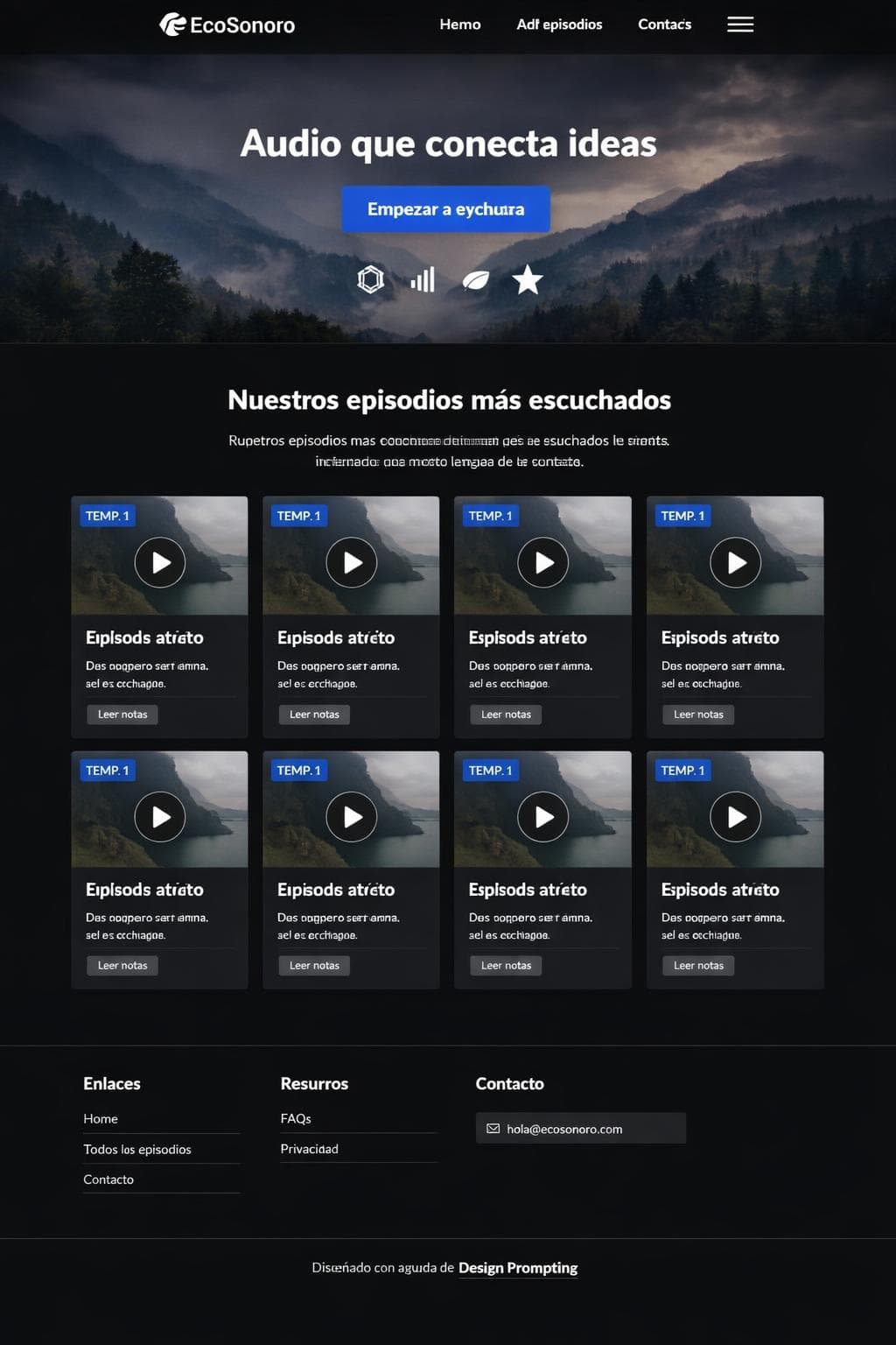 Estética Andina — vista previa del theme