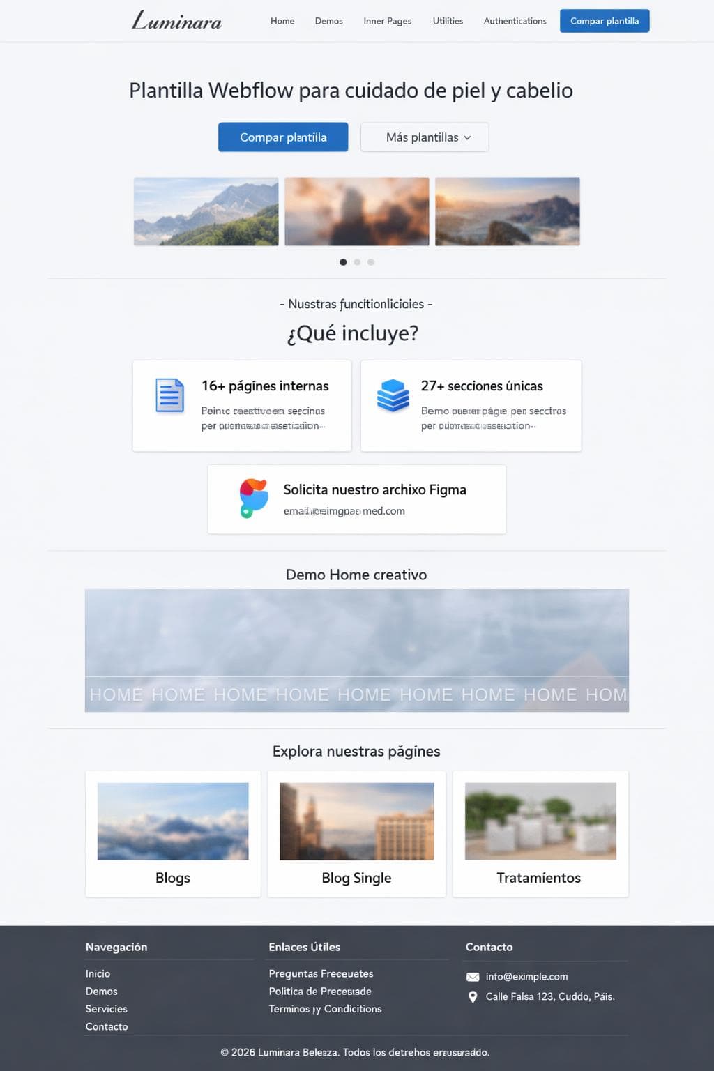 Estética Lumen — vista previa del theme
