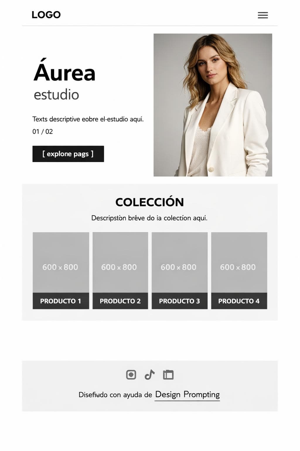 Estilo Alba — vista previa del theme