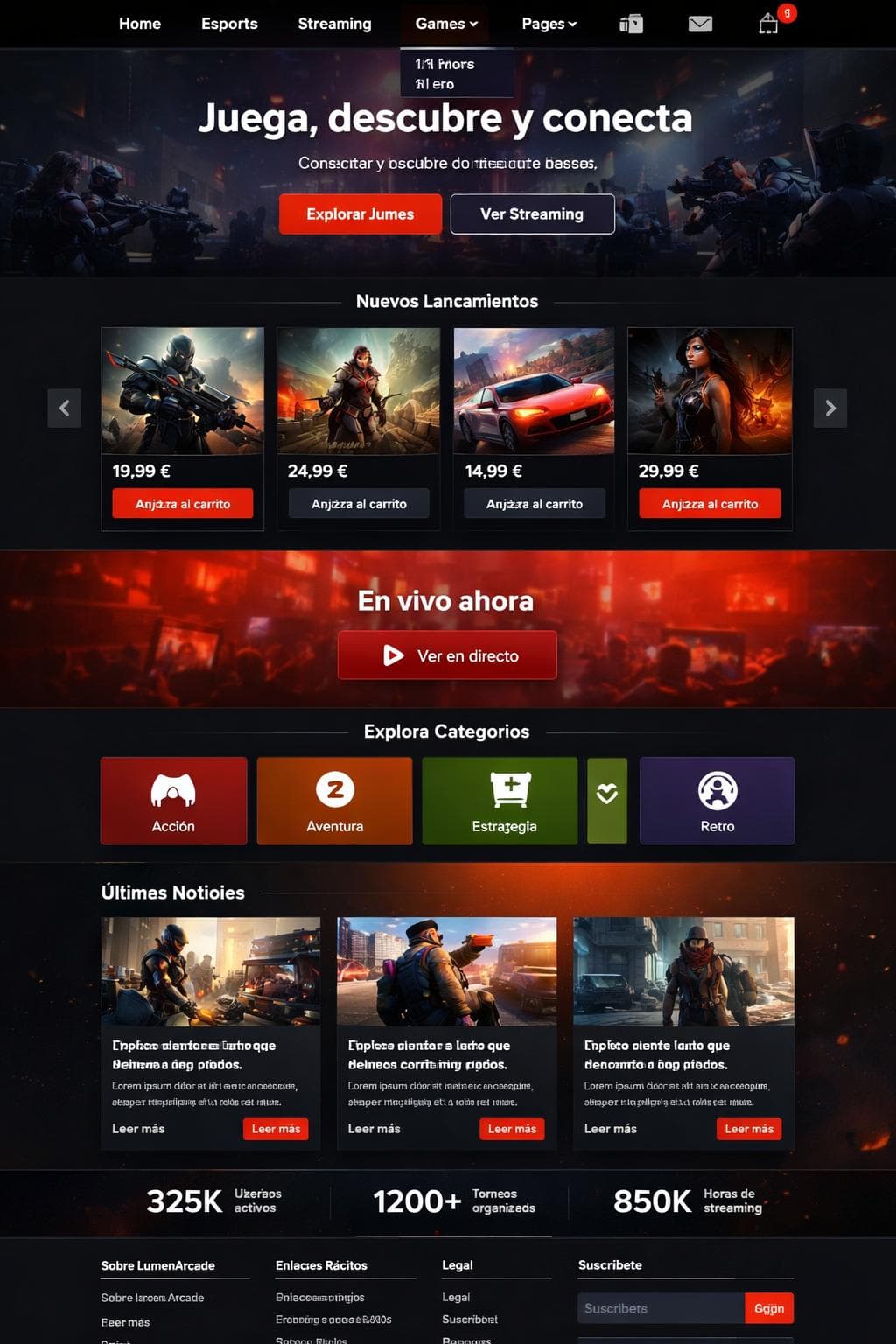 Estilo Zenit — vista previa del theme