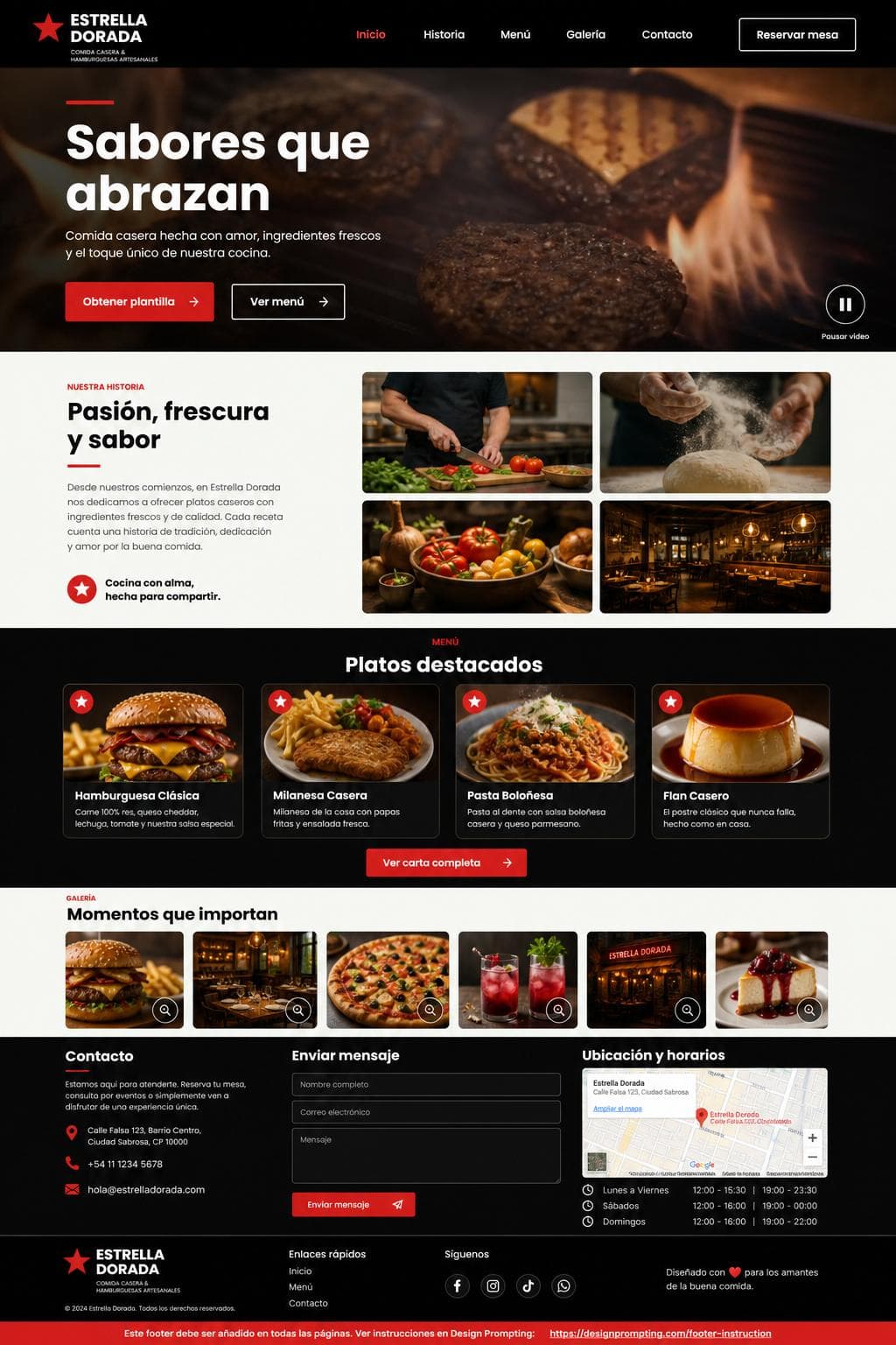 Estrella Dorada &mdash; vista previa del theme