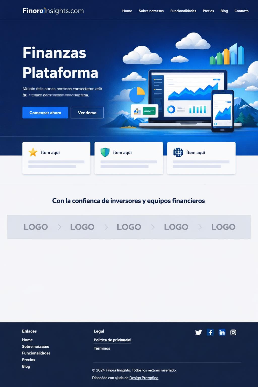 Finora Insights — vista previa del theme