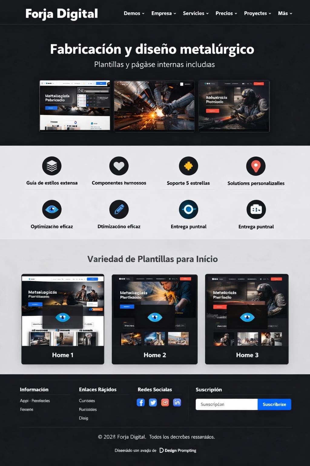 Forja Digital — vista previa del theme