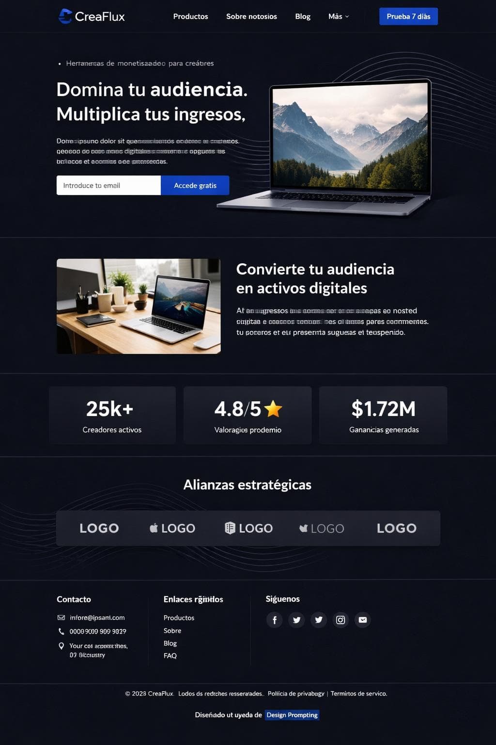 Formación Delta — vista previa del theme