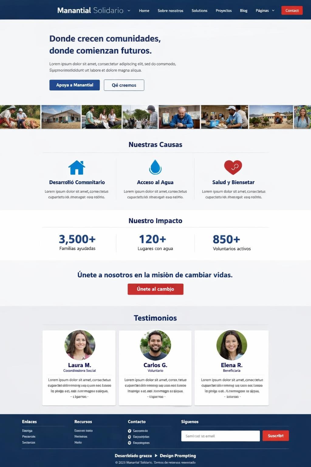 Formación Nimbo — vista previa del theme