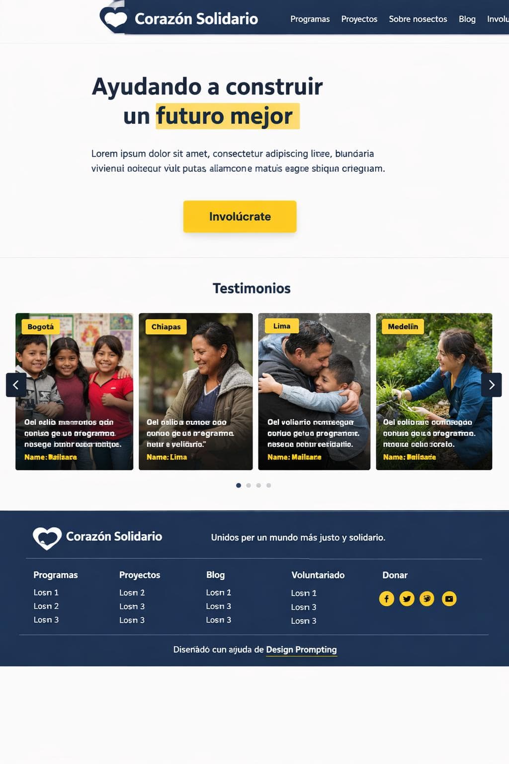 Fundacion Alba — vista previa del theme