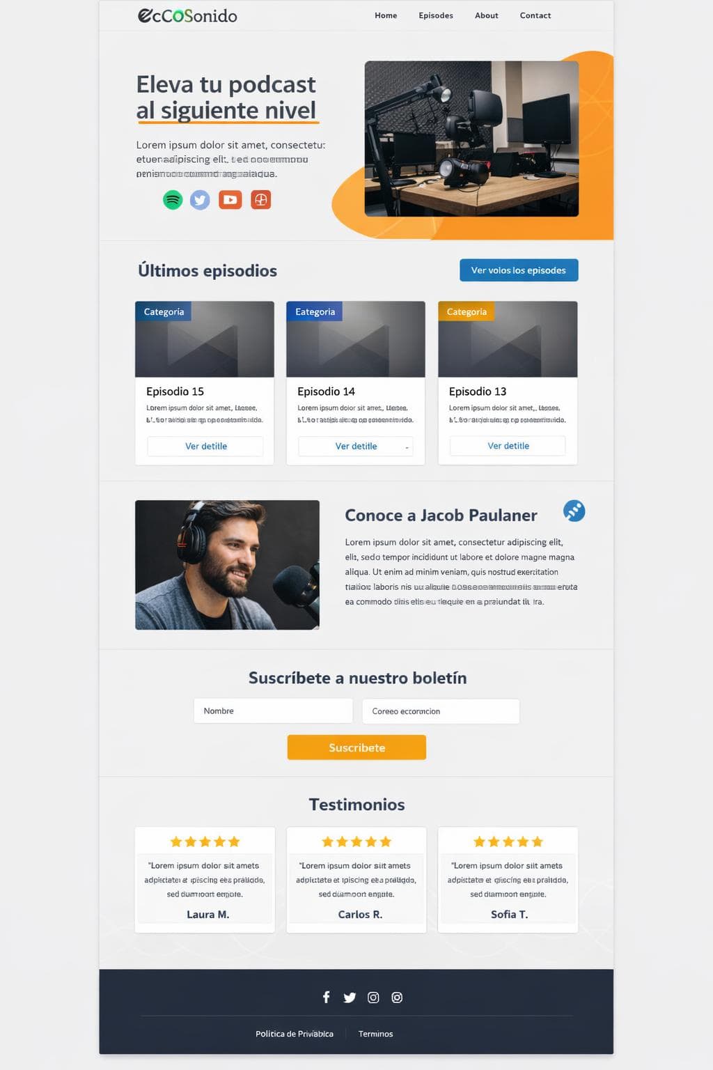 Glow Delta — vista previa del theme