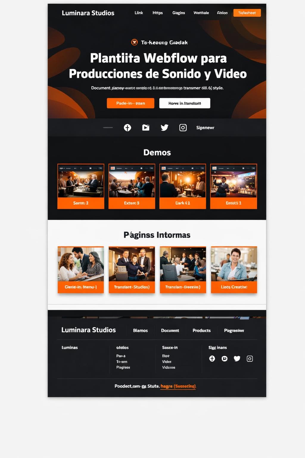 Glow Nimbo &mdash; vista previa del theme