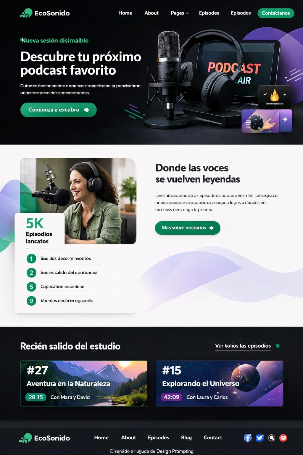 Glow Orion — vista previa del theme