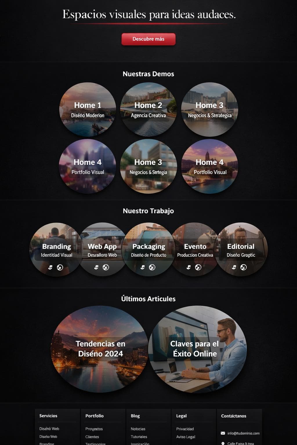 Glow Titan — vista previa del theme