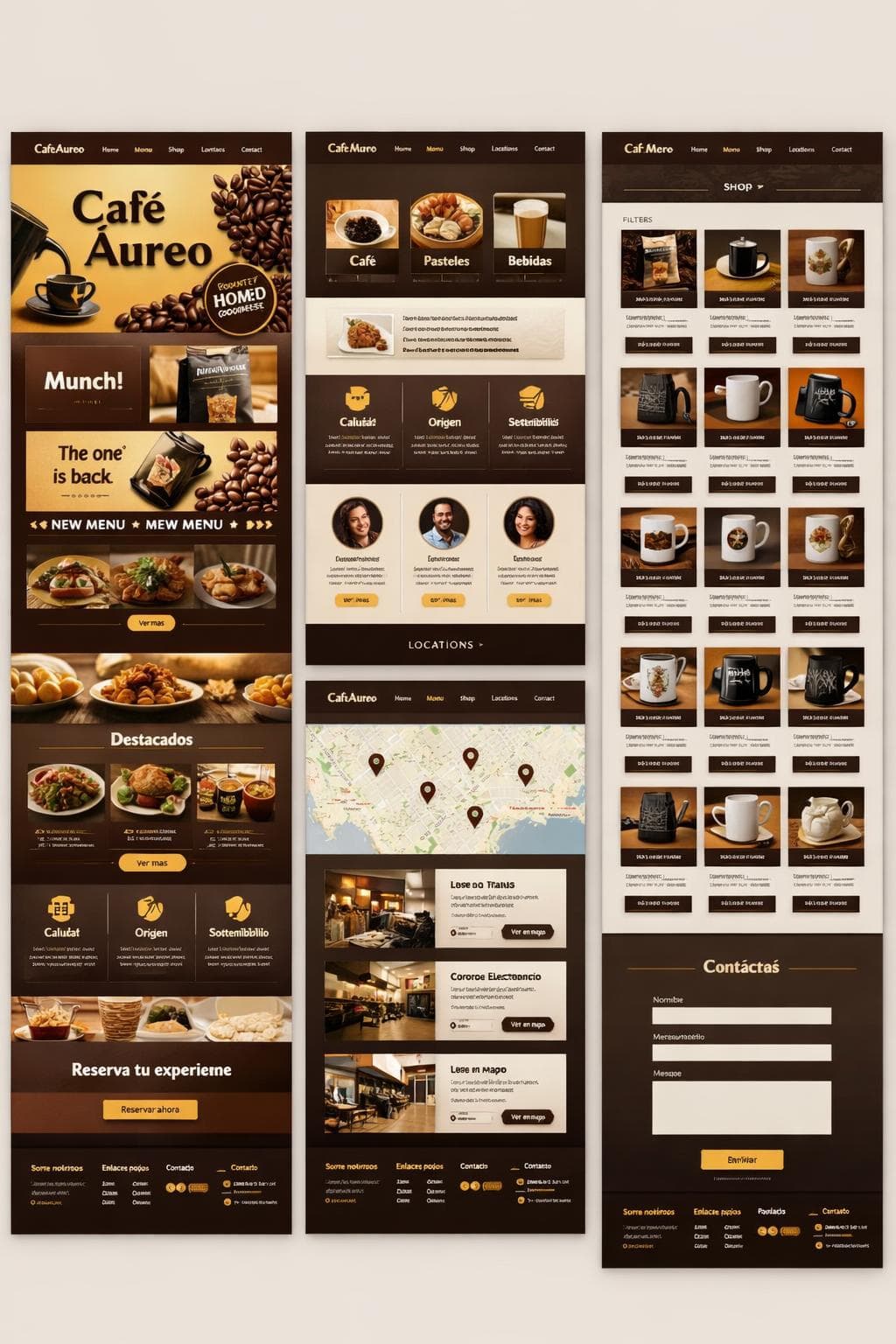 Gourmet Aurora — vista previa del theme