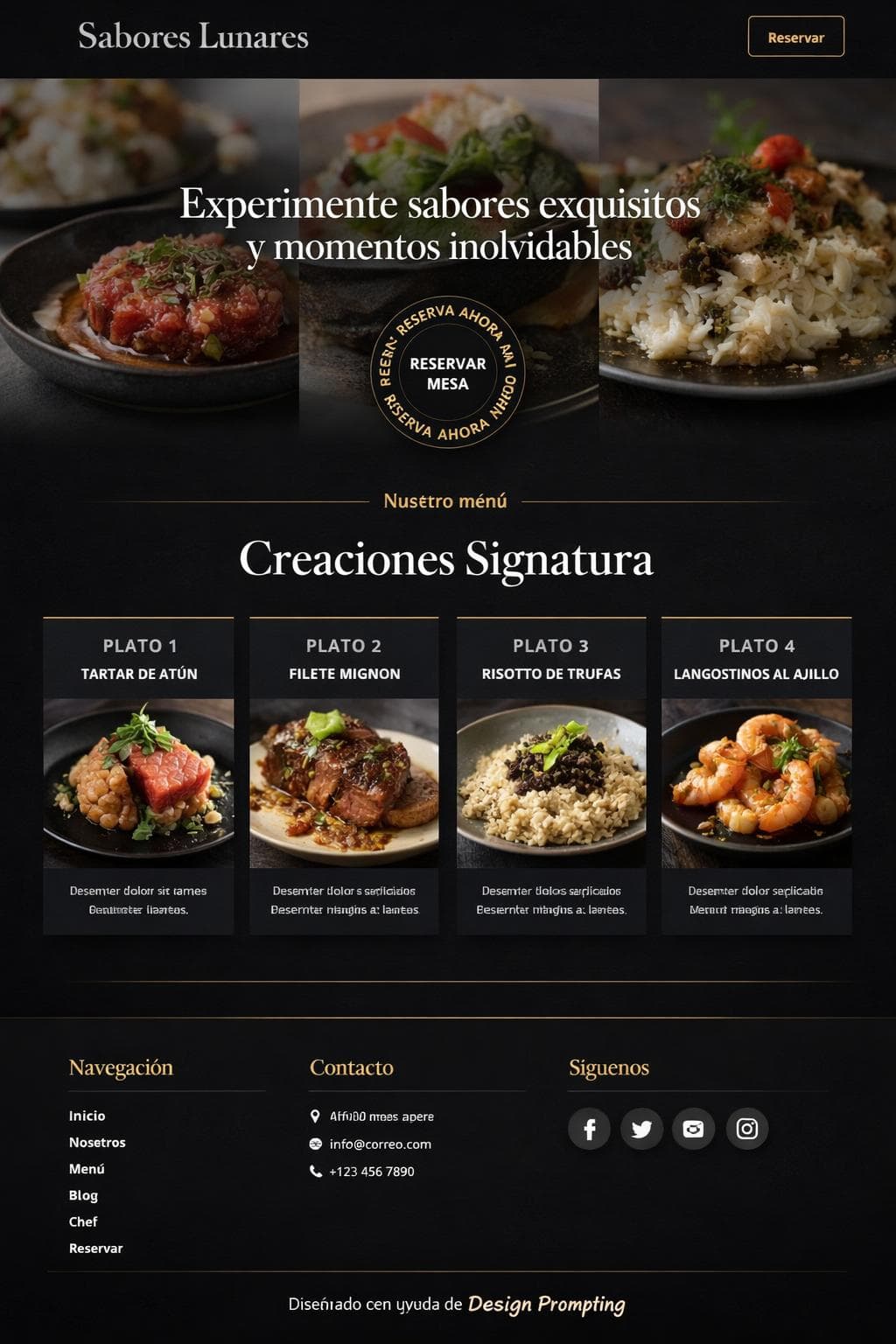Gourmet Polar &mdash; vista previa del theme