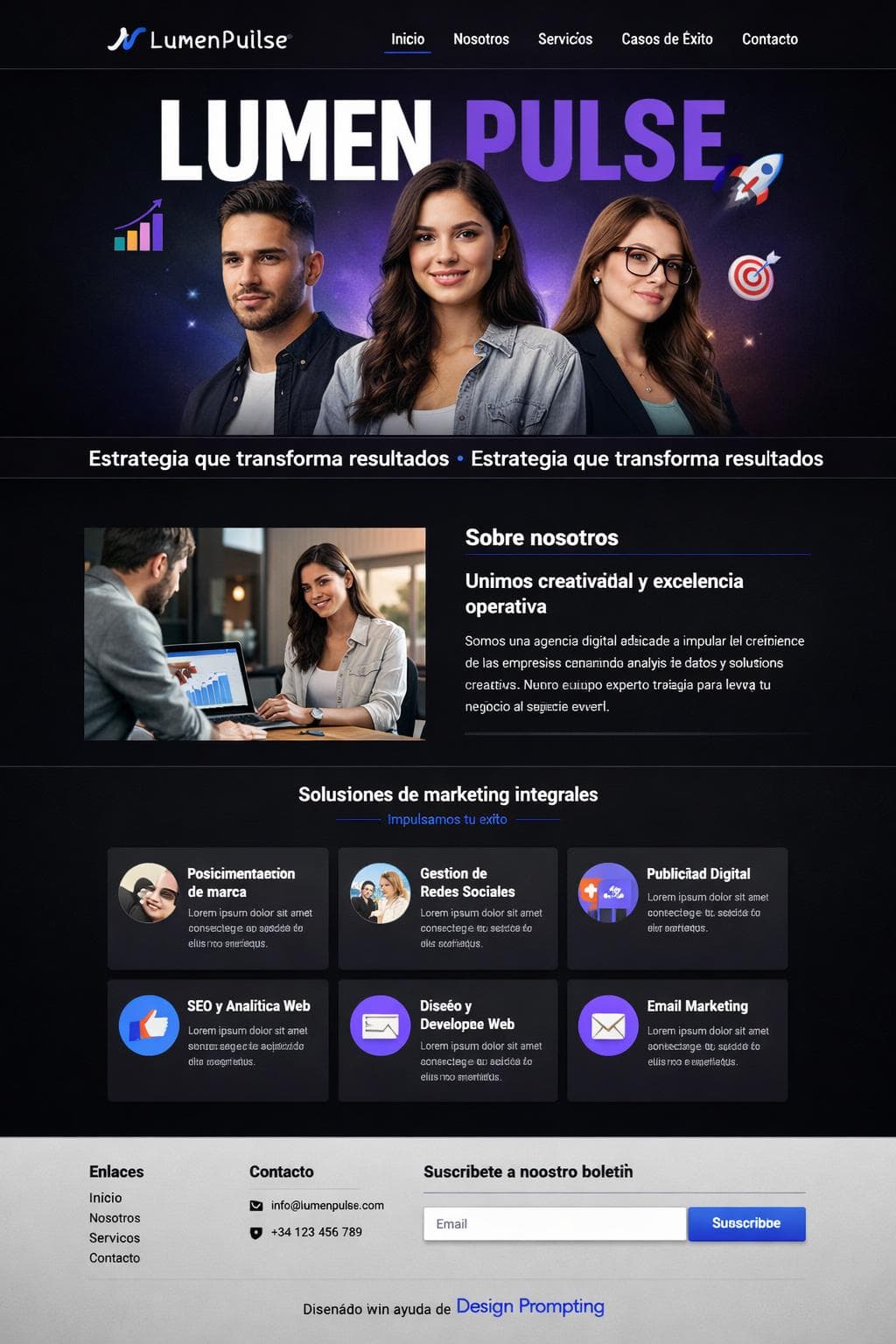 Growth Delta — vista previa del theme