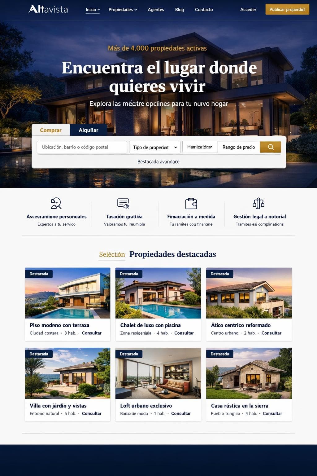 H&aacute;bitat Aurora &mdash; vista previa del theme