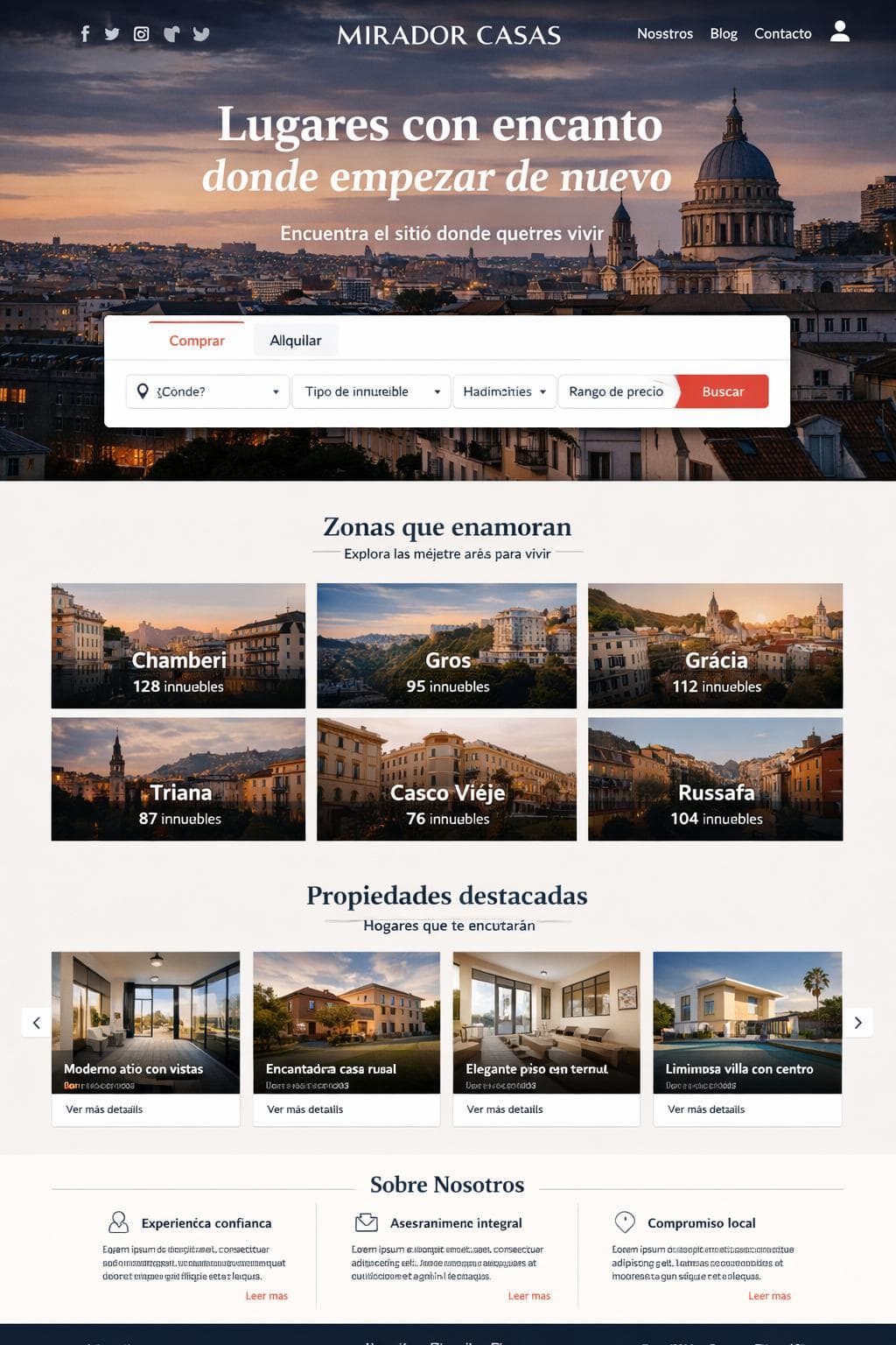 Hogar Polar — vista previa del theme