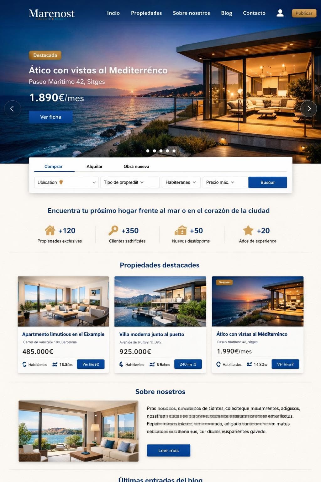 Inmobiliaria Delta — vista previa del theme