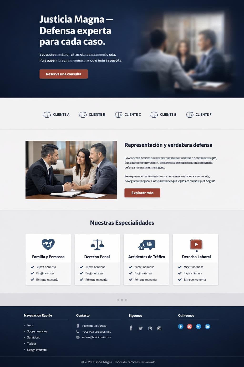Justicia Magna — vista previa del theme