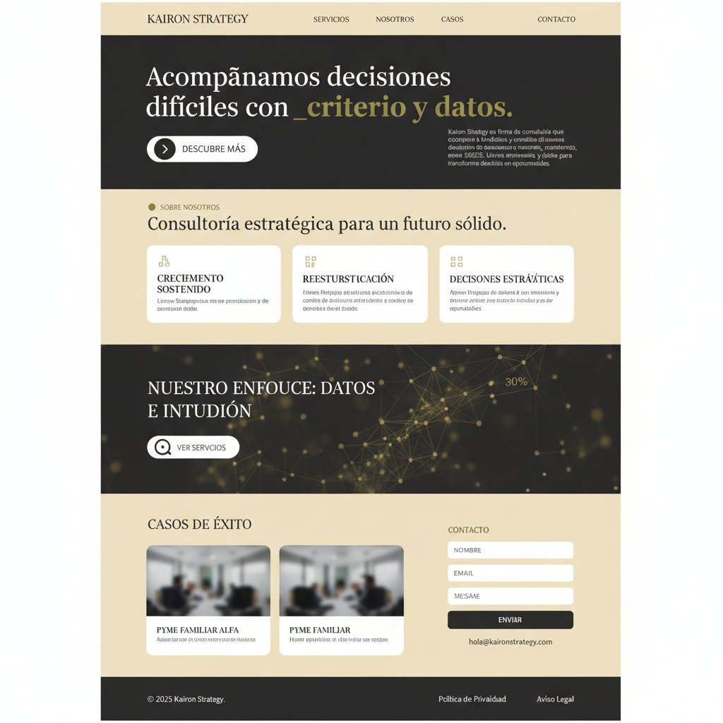 Kairon Strategy — vista previa del theme