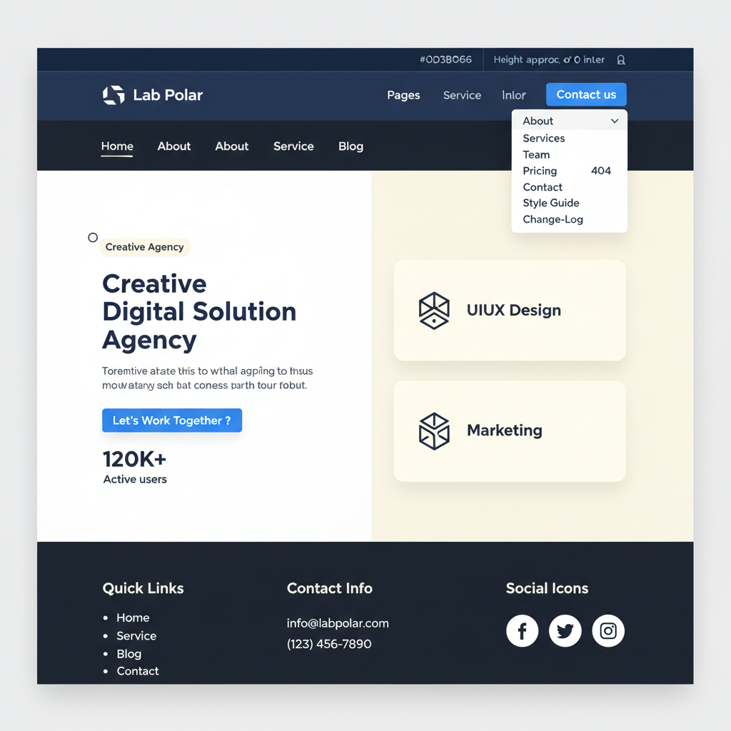 Lab Polar — vista previa del theme