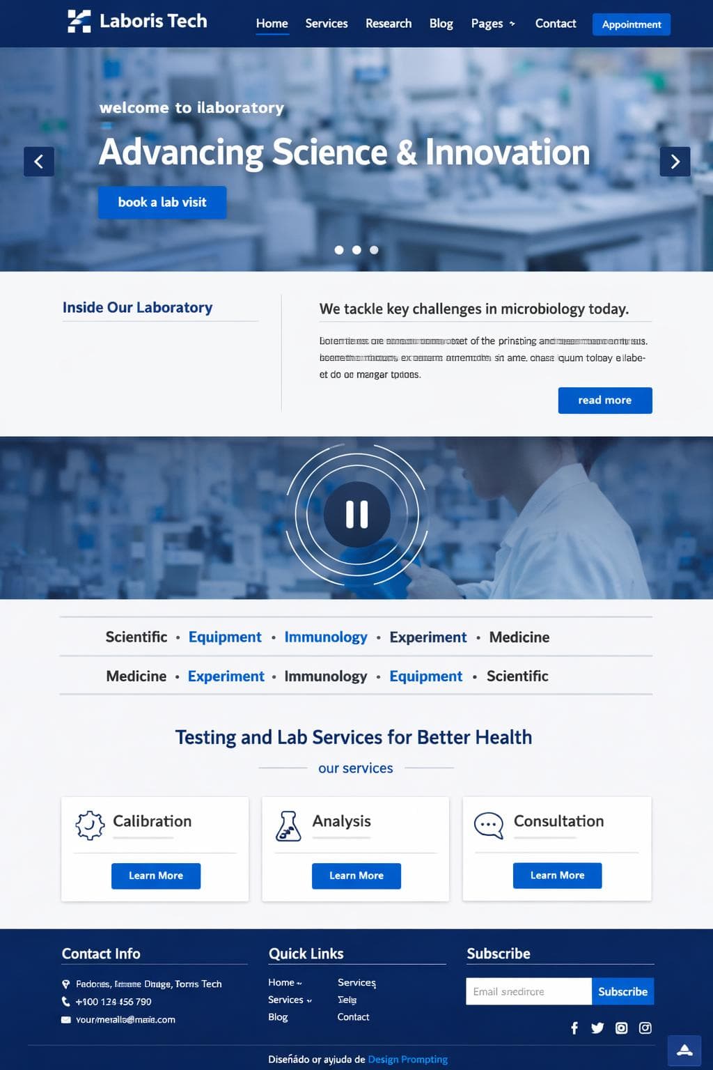 Laboris Tech — vista previa del theme