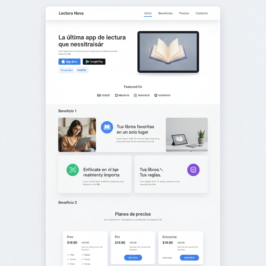 Lectora Nova — vista previa del theme