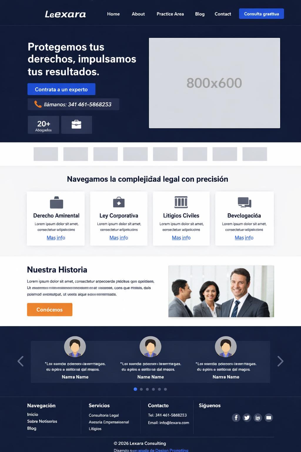 Legal Alba — vista previa del theme