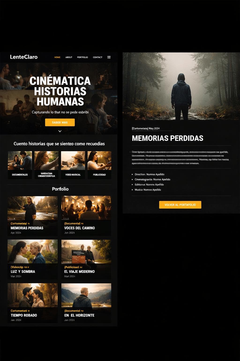 LenteClaro Studios — vista previa del theme