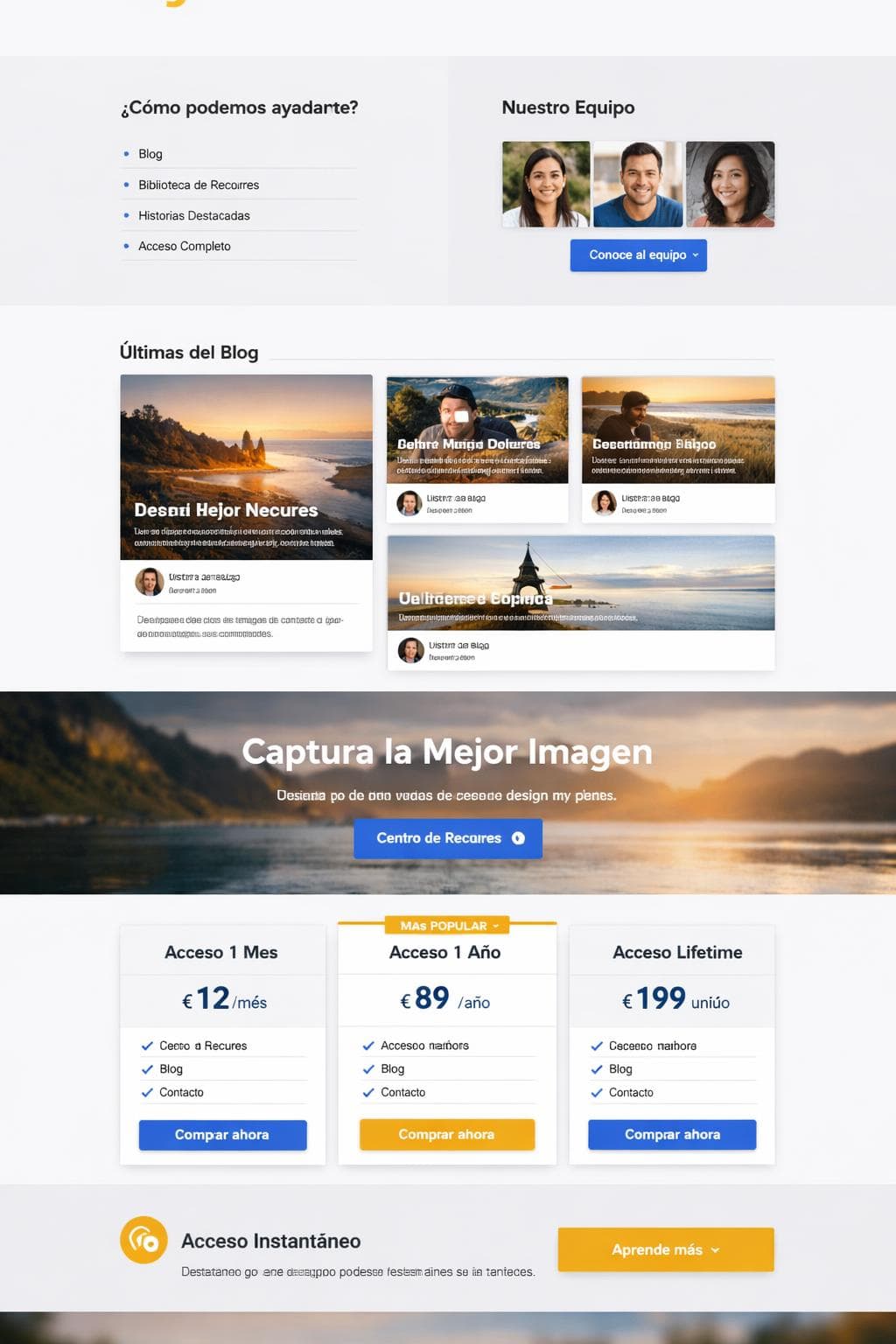 LenteSabia — vista previa del theme