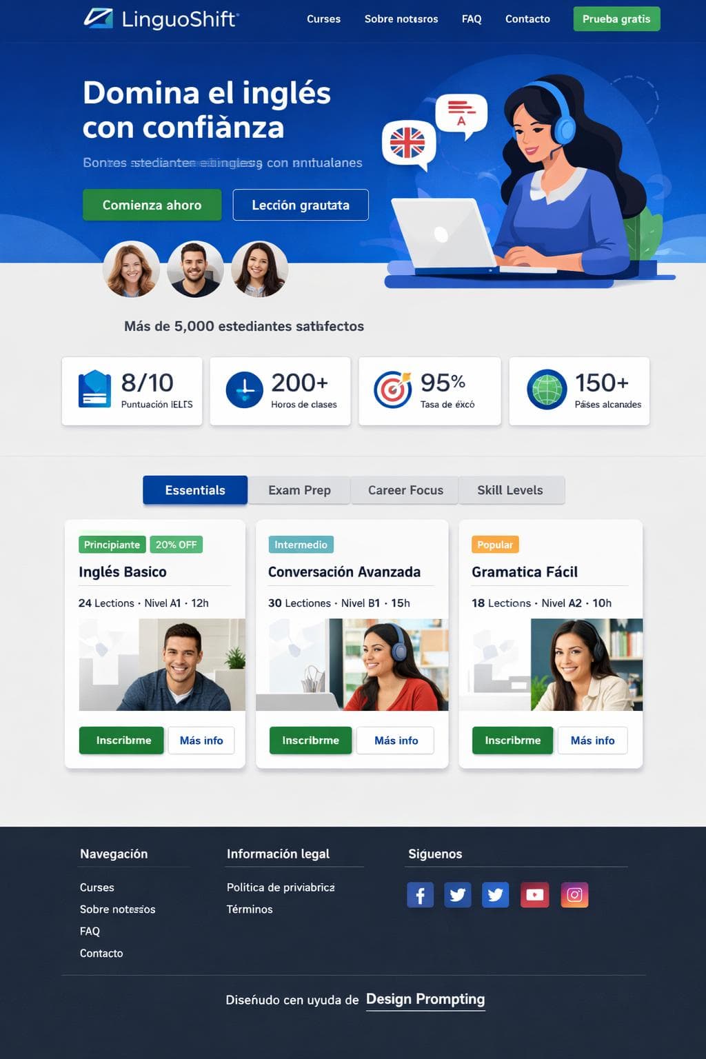 LinguoShift — vista previa del theme