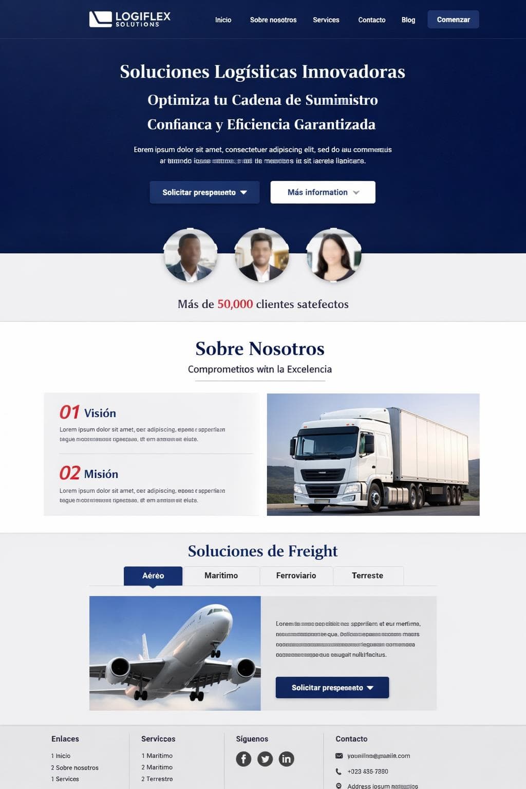 LogiFlex Solutions — vista previa del theme