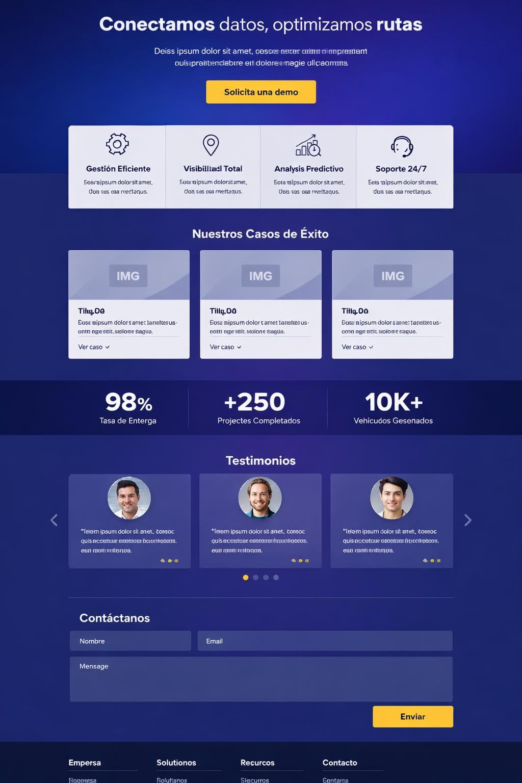 LogiSphere — vista previa del theme