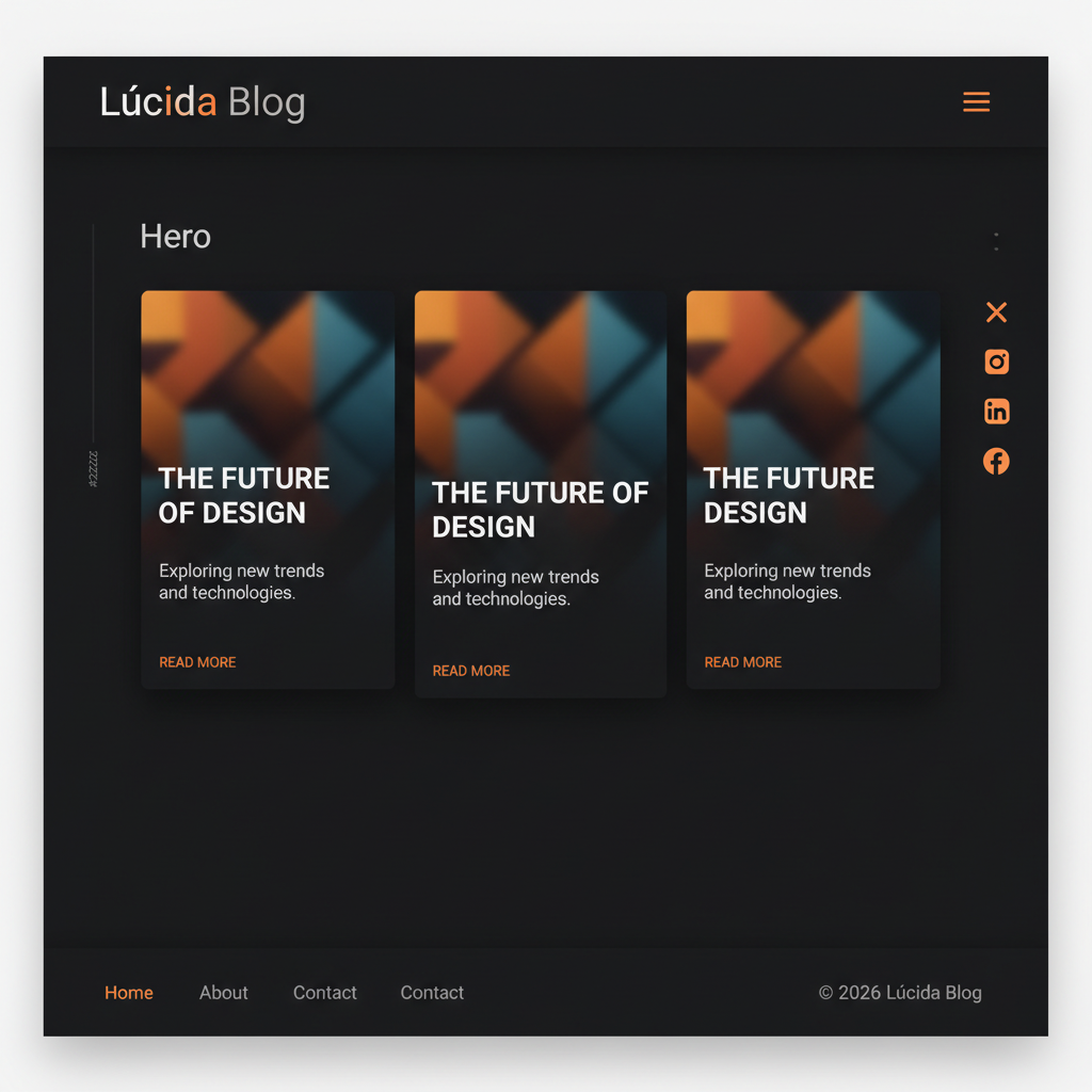 Lúcida Blog — vista previa del theme