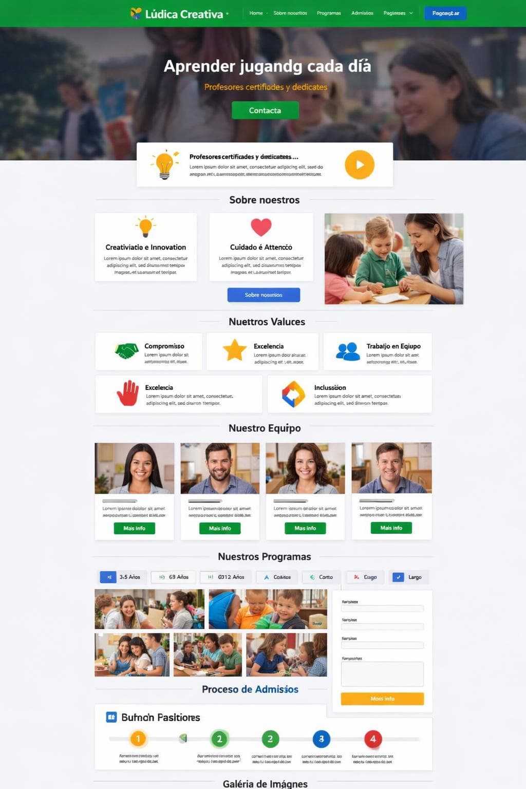 Lúdica Creativa — vista previa del theme