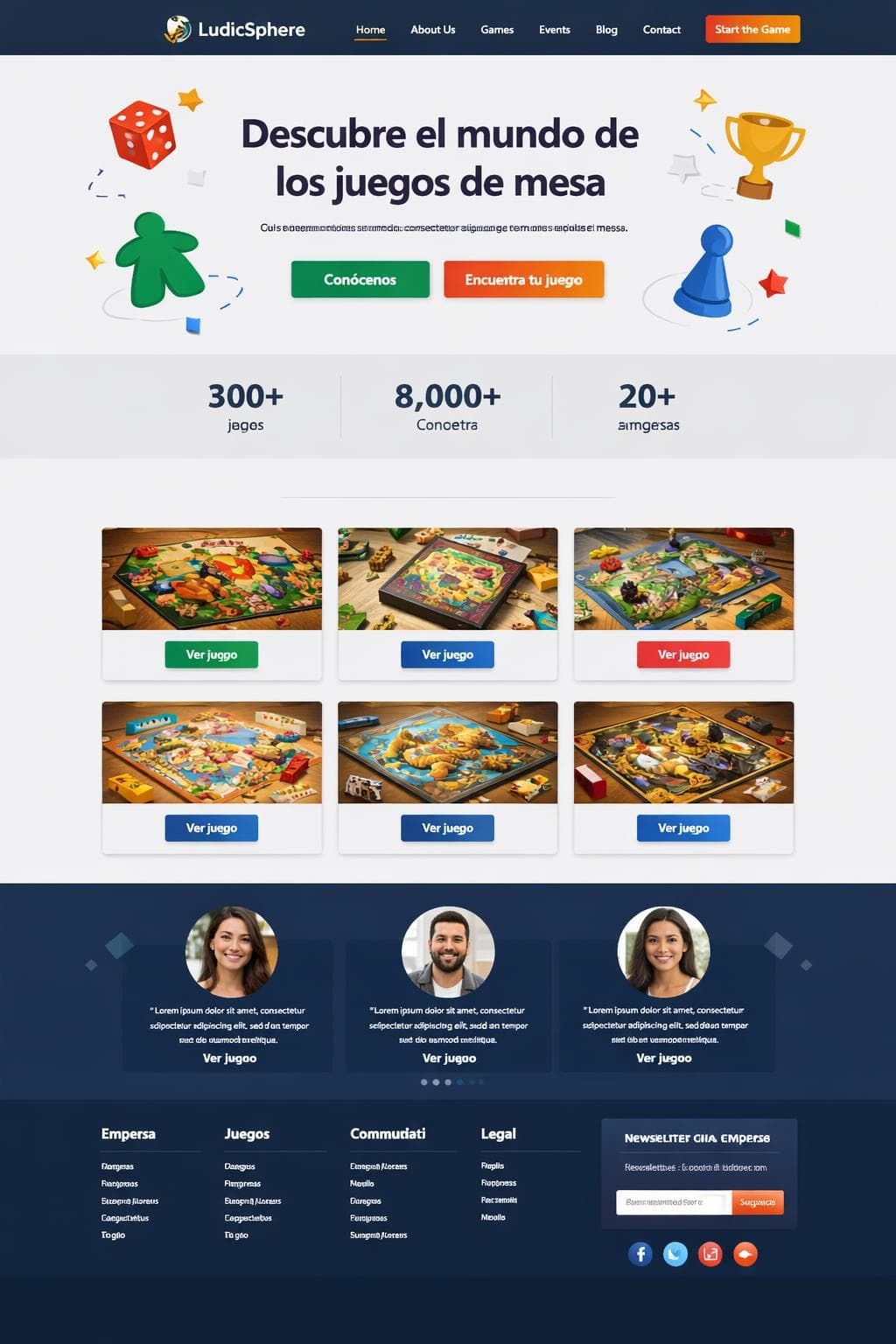 LudicSphere — vista previa del theme