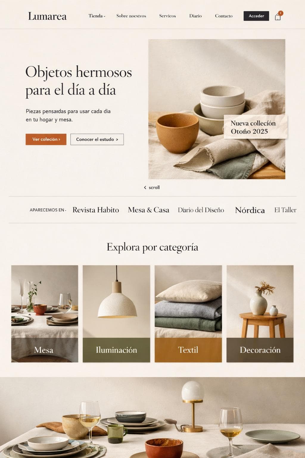 Lumarea Studio — vista previa del theme
