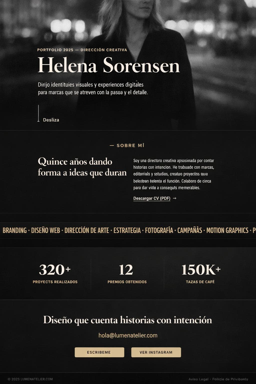 Lumen Atelier &mdash; vista previa del theme